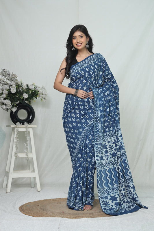 Jaipur Cotton Mulmul Saree (CMS211)