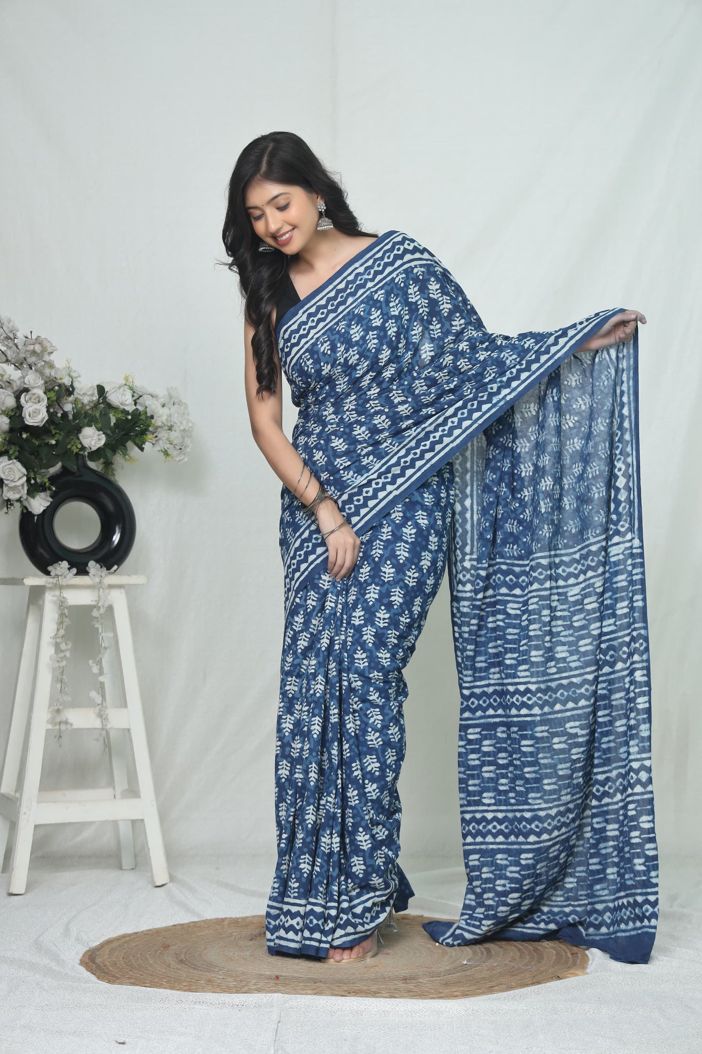 Jaipur Cotton Mulmul Saree (CMS212)