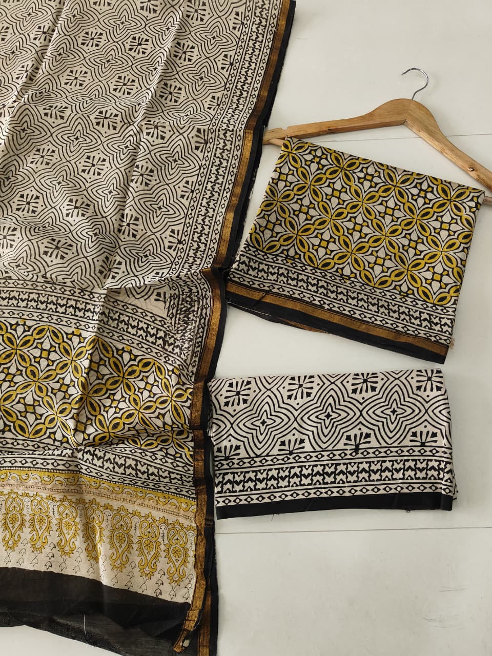 Jaipuri Block Printed Chanderi Silk Suits (CIN109)