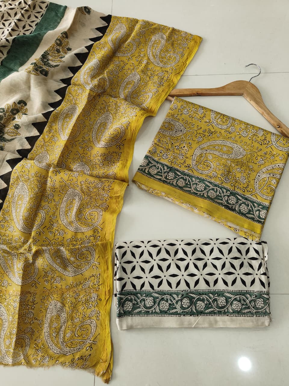 Jaipuri Block Printed Chanderi Silk Suits (CIN113)