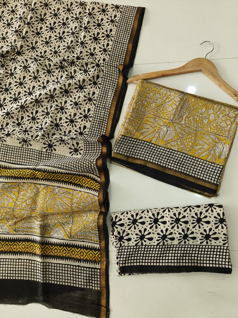 Jaipuri Block Printed Chanderi Silk Suits (CIN117)