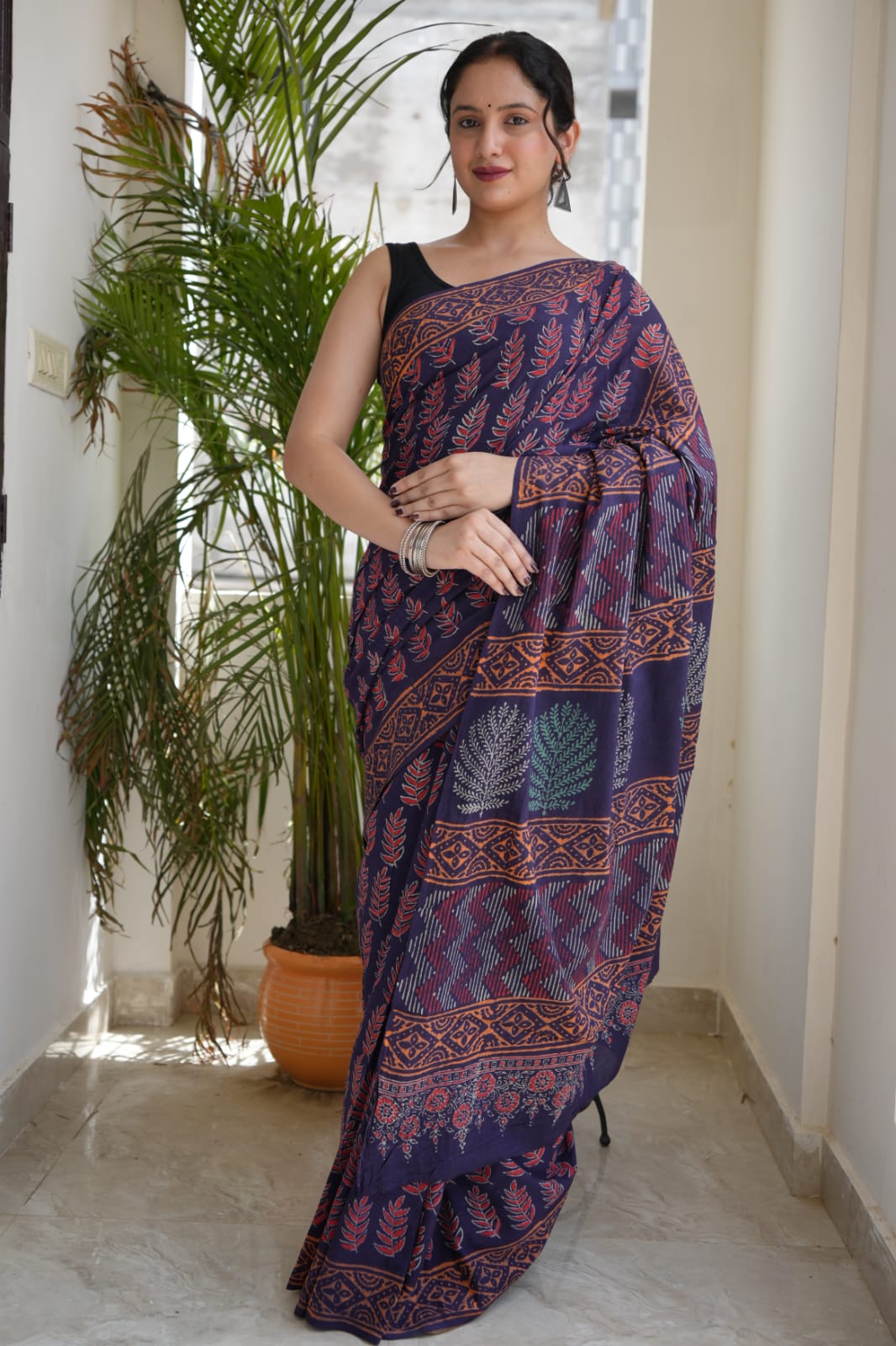 Jaipur Cotton Mulmul Saree (CMS228)