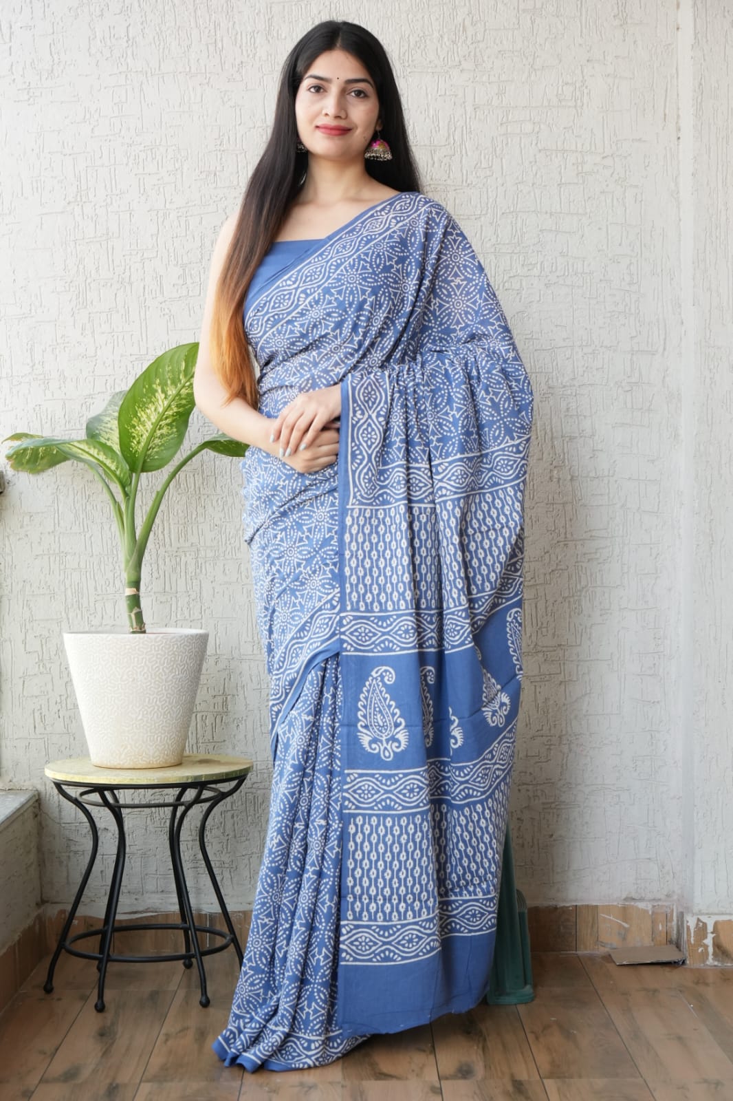 Jaipur Cotton Mulmul Saree (CMS21)