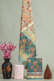 JAIPURI HAND BLOCK PRINTED MAHESHWARI SILK SUIT WITH SILK DUPPATA (MSD3)