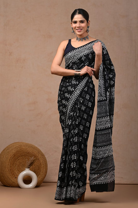 Jaipur Cotton Mulmul Saree (CMS13)