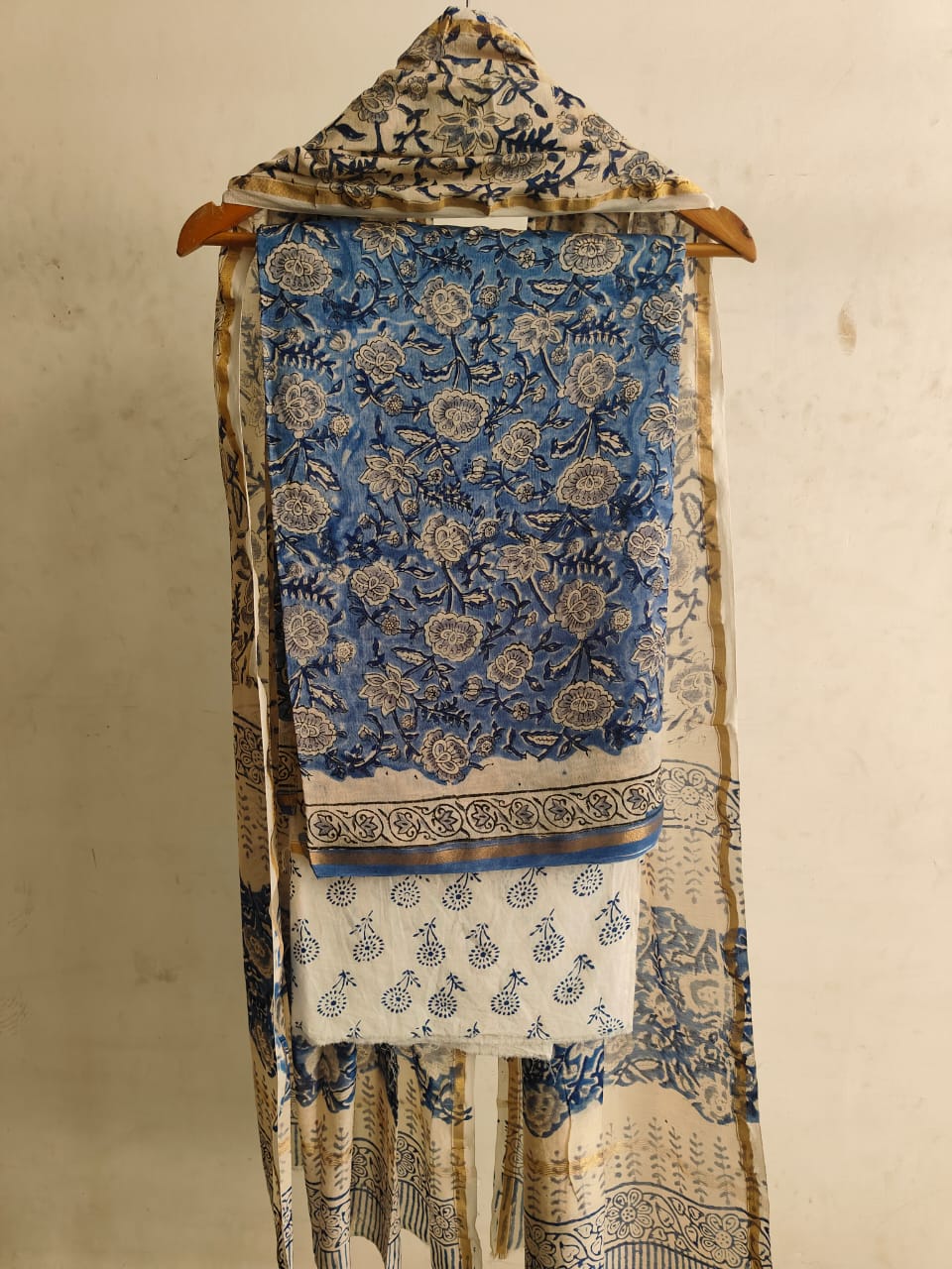 Jaipuri Block Printed Chanderi Silk Suits (CIN10)