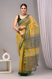 Jaipuri Block Printed Cotton Kota Doriya Saree (CIS11)