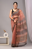 Jaipuri Block Printed Cotton Kota Doriya Saree (CIS4)