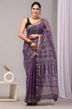 Jaipuri Block Printed Cotton Kota Doriya Saree (CIS26)