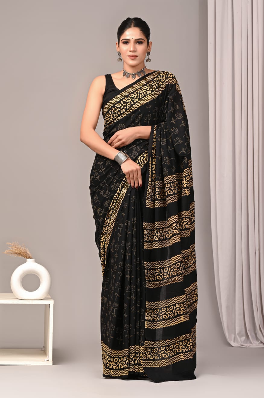 Jaipur Cotton Mulmul Saree (CMS43)