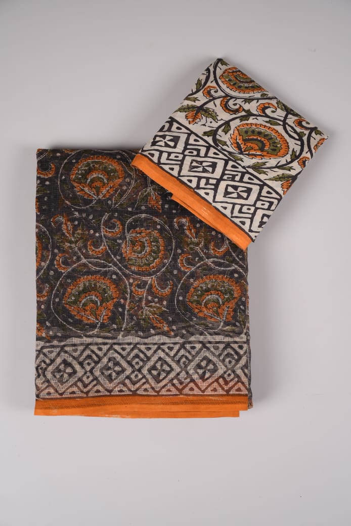 Kota Doriya Saree with Mulmul Blouse