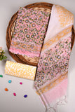 HAND BLOCK PRINTED KOTA DORIYA SUIT WITH KOTA DORIYA DUPPATA (FKS28)