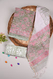 HAND BLOCK PRINTED KOTA DORIYA SUIT WITH KOTA DORIYA DUPPATA (FKS29)