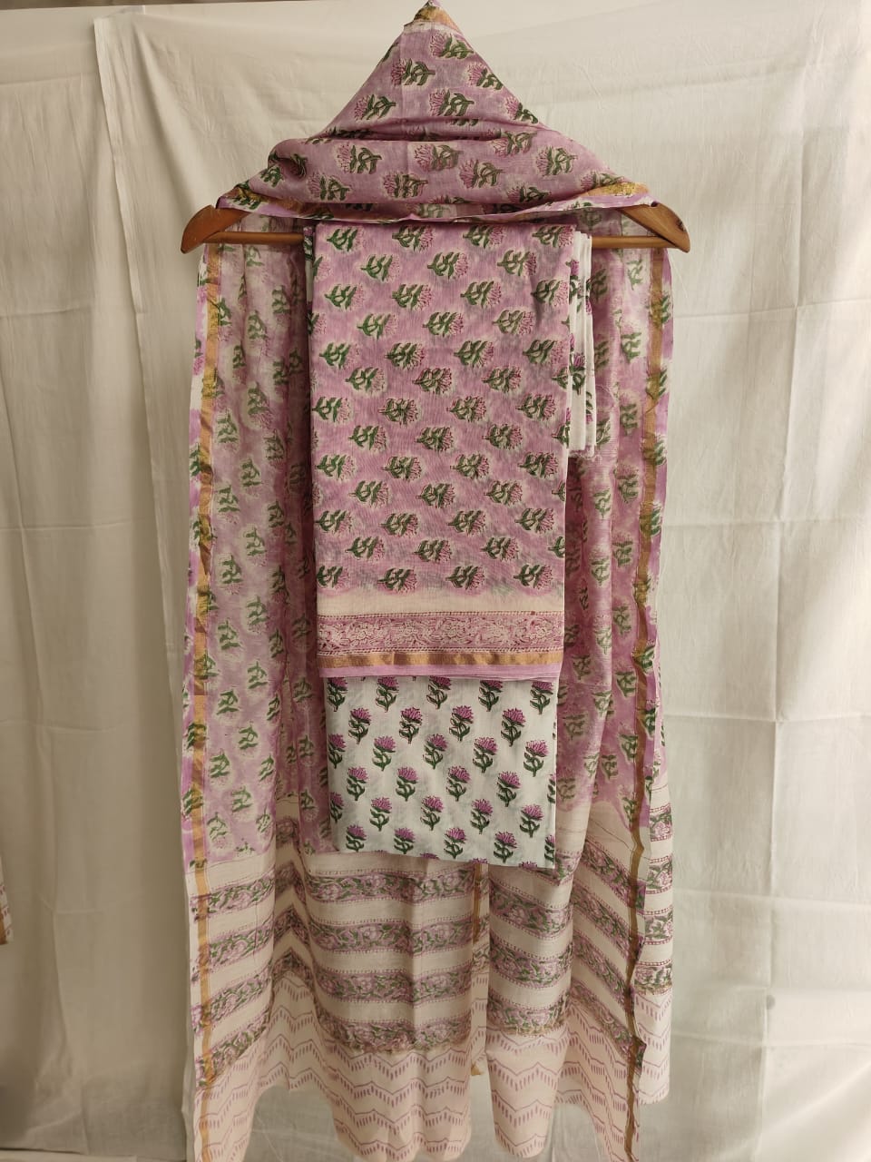 Jaipuri Block Printed Chanderi Silk Suits (CIN20)