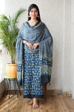 Vanaspati Ajrakh Hand Block Printed Suits Modal Silk Fabric (CIT12)