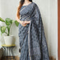 Bagru Hand Block Printed Chanderi Silk Saree with Blouse (CSS49)