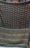 Ajrakh Hand Block Bagru Vanspati Printend Modal Silk Saree with Blouse (CID36)