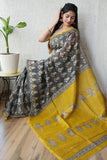 Bagru Hand Block Printed Chanderi Silk Saree with Blouse (CSS67)