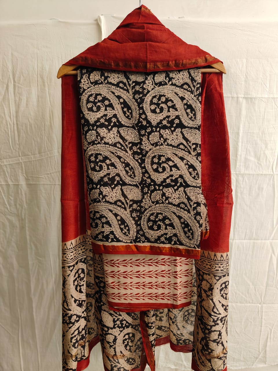 Jaipuri Block Printed Chanderi Silk Suits (CIN51)