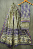 JAIPURI HAND BLOCK PRINTED MAHESHWARI SILK SUIT WITH SILK DUPPATA (MSD85)