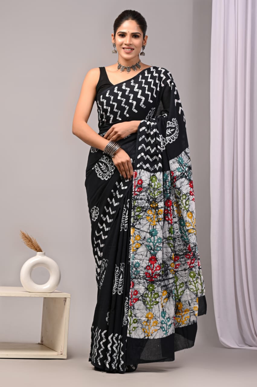 Jaipur Cotton Mulmul Saree (CMS91)