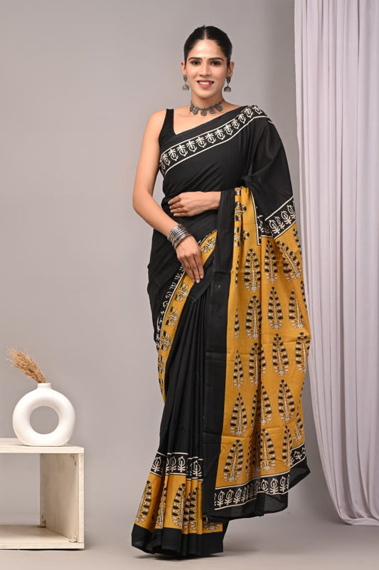 Jaipur Cotton Mulmul Saree (CMS92)