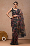 Jaipuri Block Printed Cotton Kota Doriya Saree (CIS52)