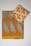HAND BLOCK BAGRU PRINTED KOTA DORIYA SAREE WITH MULMUL BLOUSE (KDS69)