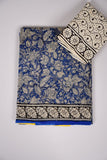 HAND BLOCK BAGRU PRINTED KOTA DORIYA SAREE WITH MULMUL BLOUSE (KDS78)