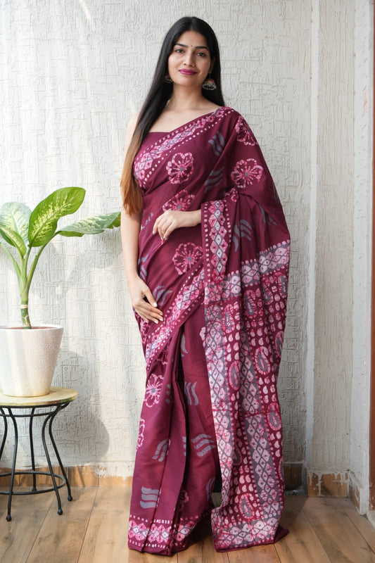 Jaipur Cotton Mulmul Saree (CMS82)