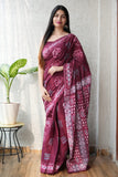 Jaipur Cotton Mulmul Saree (CMS82)