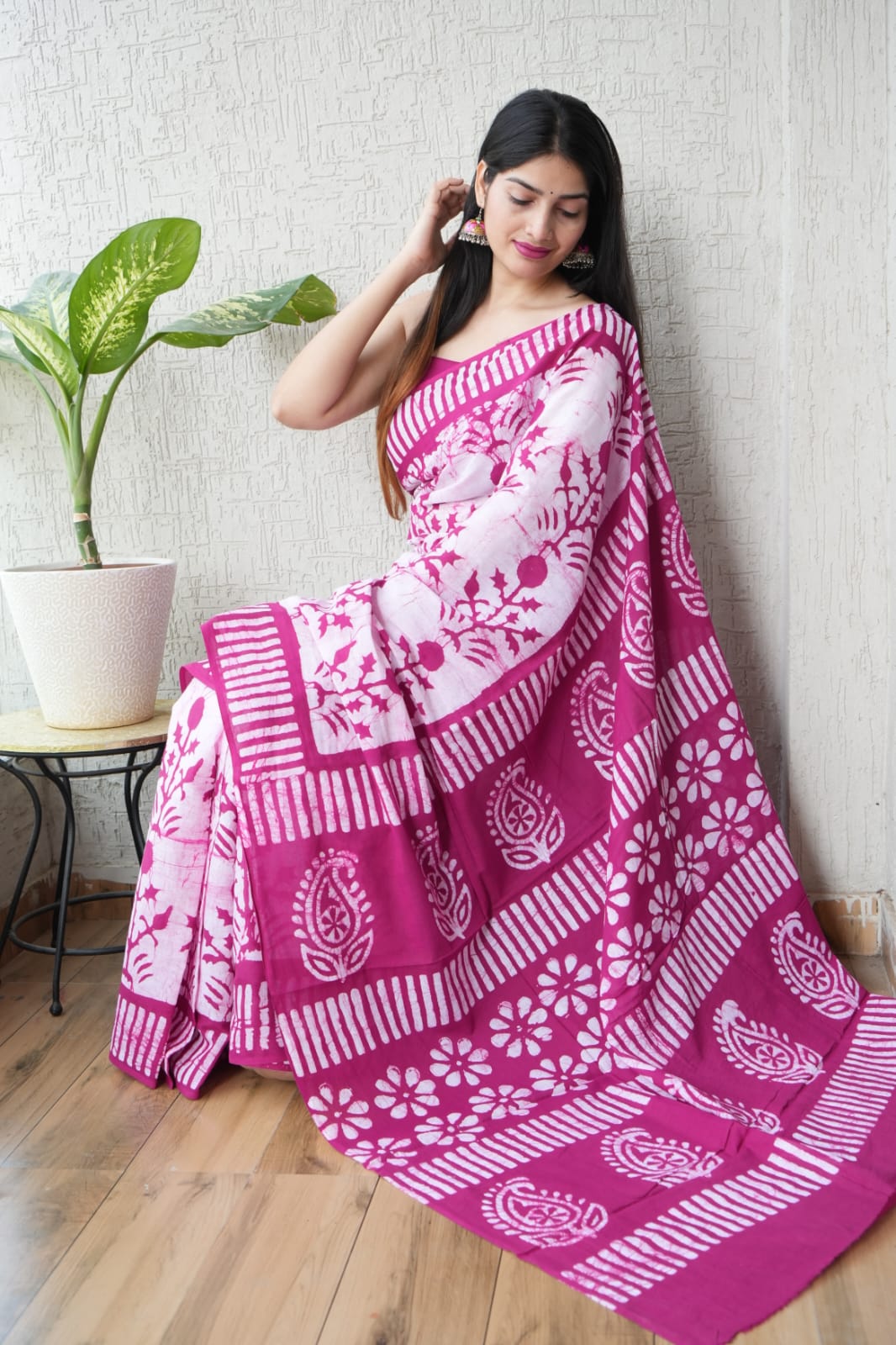 Jaipur Cotton Mulmul Saree (CMS102)