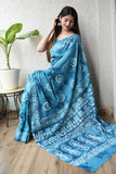 Jaipur Cotton Mulmul Saree (CMS100)