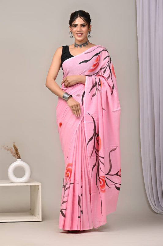 Jaipur Cotton Mulmul Saree (CMS110)