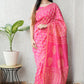 Bagru Hand Block Printed Chanderi Silk Saree with Blouse (CSS84)