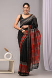 Bagru Hand Block Printed Chanderi Silk Saree with Blouse (CSS85)
