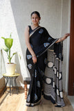 Ajrakh Hand Block Bagru Vanspati Printend Modal Silk Saree with Blouse (CID58)