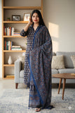 Ajrakh Printed "Stitched" Cotton Suits With Cotton Ajrakh Mulmul Dupatta (ASS4)
