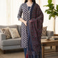 Ajrakh Printed "Stitched" Cotton Suits With Cotton Ajrakh Mulmul Dupatta (ASS6)
