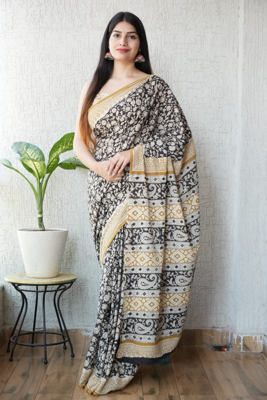 Jaipur Cotton Mulmul Saree (CMS67)