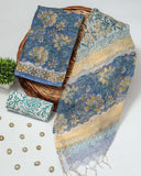 HAND BLOCK PRINTED KOTA DORIYA SUIT WITH KOTA DORIYA DUPPATA (FKS79)
