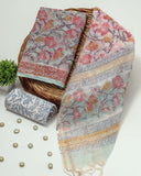 HAND BLOCK PRINTED KOTA DORIYA SUIT WITH KOTA DORIYA DUPPATA (FKS78)