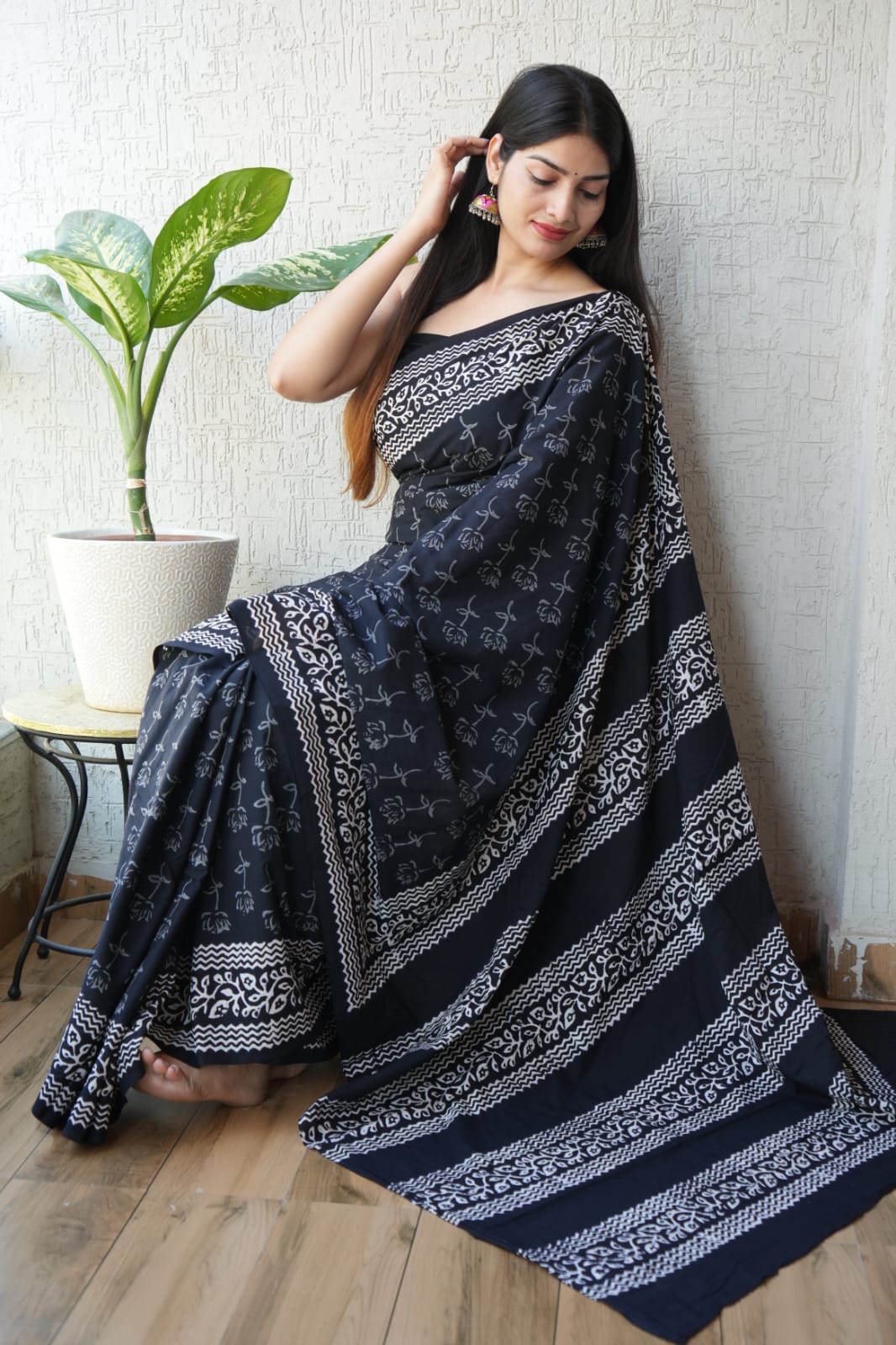 Jaipur Cotton Mulmul Saree (CMS128)