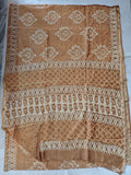 Bagru Hand Block Printed Chanderi Silk Saree with Blouse (CSS103)