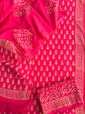 HAND BLOCK PRINTED COTTON 3-PIS SUIT WITH MULMUL DUPPATA (CMS29)