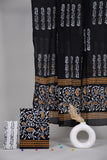 HAND BLOCK PRINTED COTTON 3-PIS SUIT WITH MULMUL DUPPATA (CMS35)