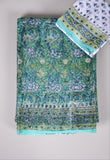 HAND BLOCK BAGRU PRINTED KOTA DORIYA SAREE WITH MULMUL BLOUSE (KDS83)