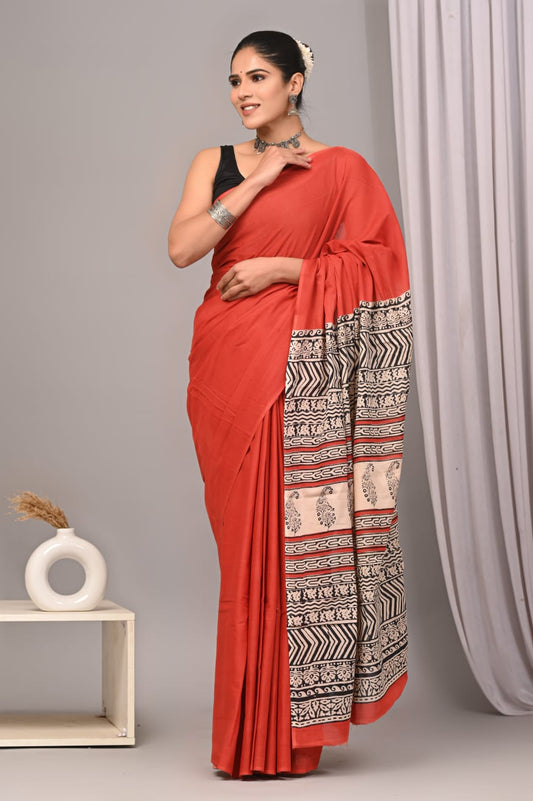 Jaipur Cotton Mulmul Saree (CMS134)