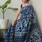 Bagru Hand Block Printed Chanderi Silk Saree with Blouse (CSS104)