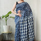 Bagru Hand Block Printed Chanderi Silk Saree with Blouse (CSS97)